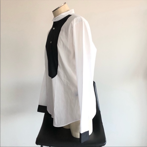 JOHN VARVATOS Black White Button Down Shirt Sz L - Picture 13 of 14